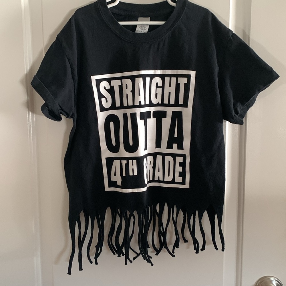 Straight Outta Fourth Grade End of Year Shirt - Picture 2 of 5